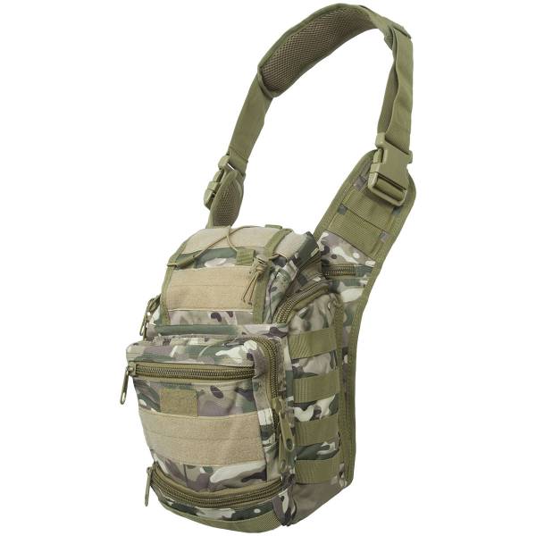 Сумка-органайзер TAC через плечо тактическая MOLLE камуфлированная camo-multi (3310330) - HAKKI