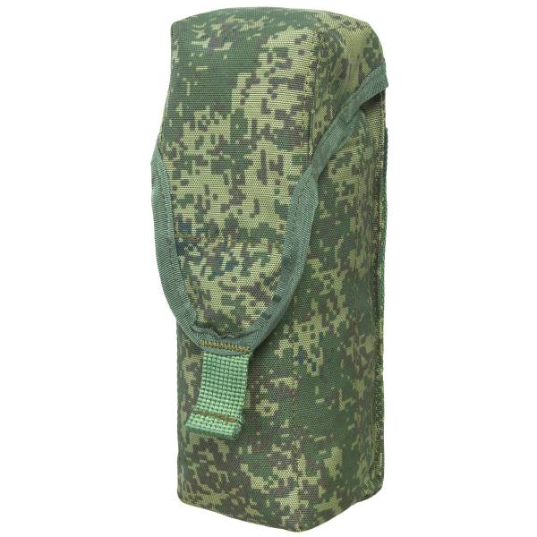 Подсумок тактический для 2-х магазинов АК74 / АКМ системы MOLLE камуфлированный цифра зеленая (3213044) - HAKKI