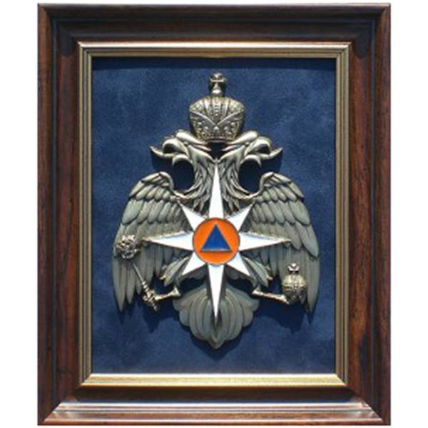Плакетка ( панно ) Герб МЧС России 190х230 (4406221) - HAKKI