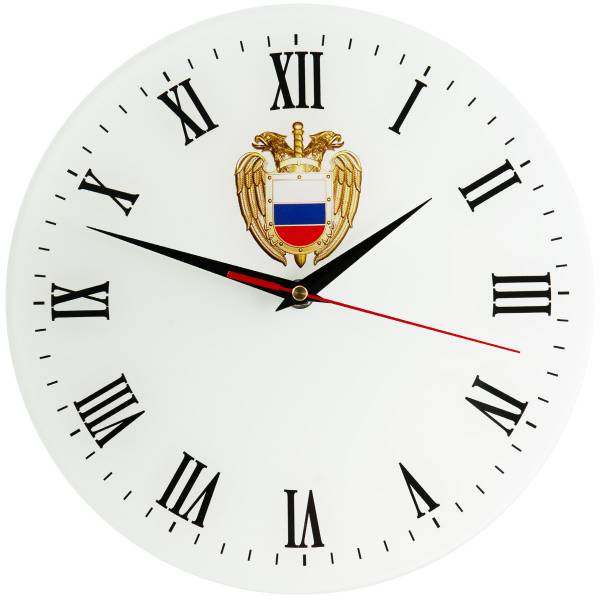 Часы настенные с символикой ФСО ( Федеральная служба охраны ) РФ D-28 (4102166) - HAKKI