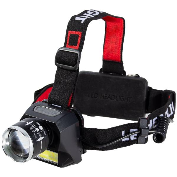 Фонарь BL-T929A-T6 налобный аккумуляторный Police 320000W zoom черный (3311701) - HAKKI