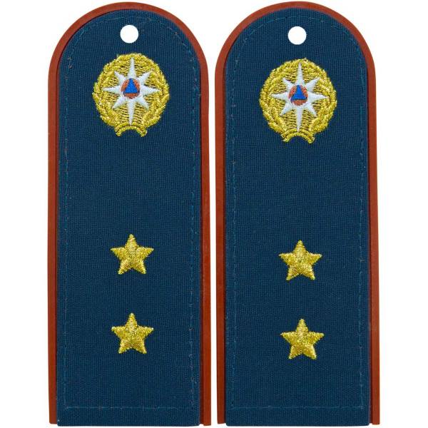 Погоны МЧС повседневные на куртку Прапорщик с эмблемой машинная вышивка пластик (2207071) - HAKKI