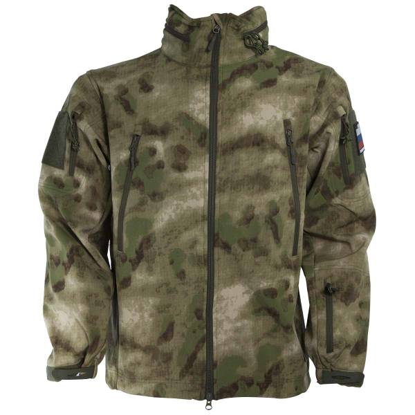 Куртка GARSING ( ГАРСИНГ ) Gunfighter ( Оперативник ) Softshell ветровлагозащитная GSG-4 CAMO-AFG (1105102) - HAKKI