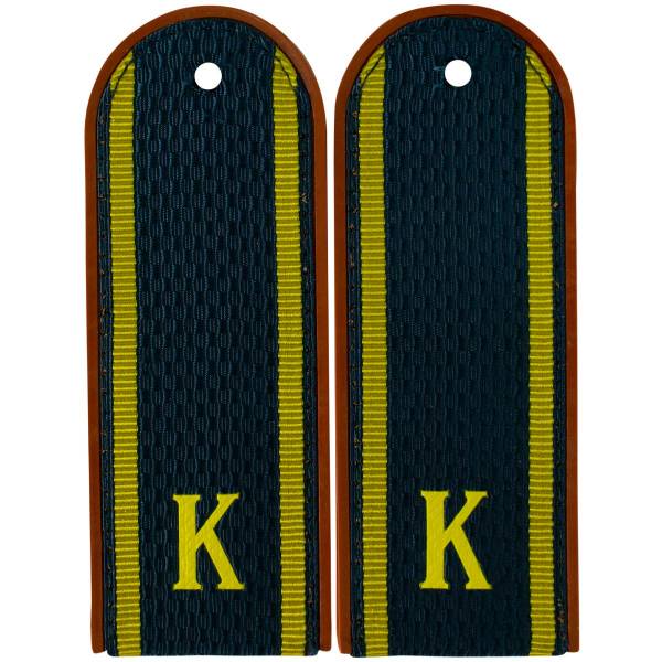 Погоны МЧС повседневные на куртку ( китель ) Курсант с буквой К пластик (2216011) - HAKKI