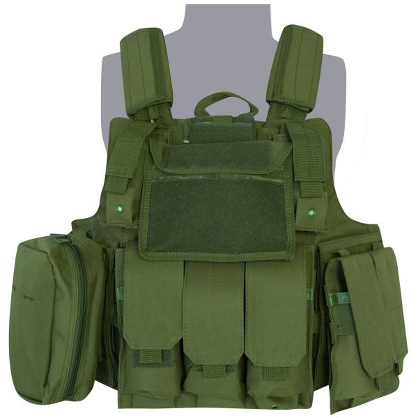 Жилет разгрузочный ( разгрузка ) TAC CIRAS с системой MOLLE ( МОЛЛЕ ) оливковый (3212088) - HAKKI