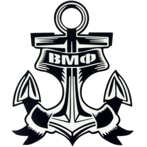 Наклейка на авто виниловая с символикой ВМФ / Якорь 13х11 черная (12012039)