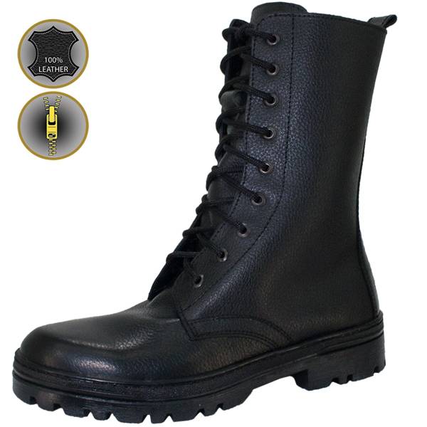 Ботинки с высоким берцем ( берцы ) GARSING ( ГАРСИНГ ) AVIATOR 705 демисезонные на молнии черные (1502109) - HAKKI