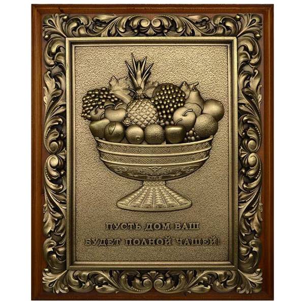 Ключница настенная Чаша Изобилия деревянная 210х260х90 (4311076) - HAKKI