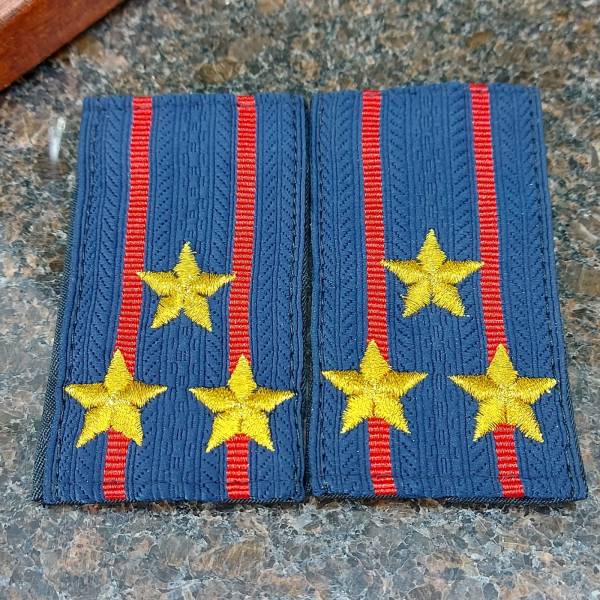 Фальш погоны муфта Полиции ОВД МВД вышитые Полковник золотая нить темно-синие (2214084) - HAKKI