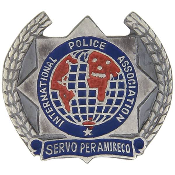 Знак фрачный Международной полицейской ассоциации серебро (2302089) - HAKKI