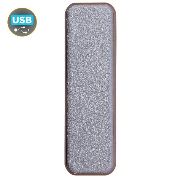 Зажигалка Lighter электронная с зарядкой от USB серебристая (4403306) - HAKKI