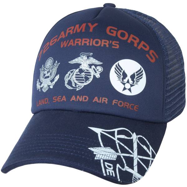 Бейсболка 726 GEAR Army gorps warriors на липучке темно-синяя (1401150) - ВОЕНТОРГ ТЫЛОВИК