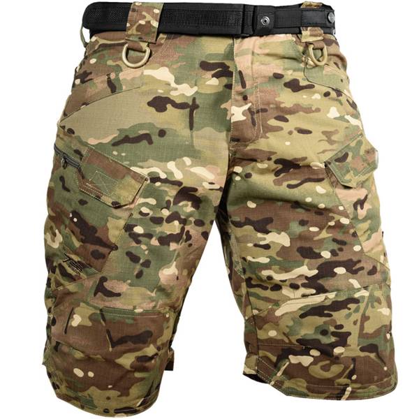Шорты 726 GEAR мужские тактические с боковыми карманами рип-стоп camo-multi (1115007)  - ВОЕНТОРГ ТЫЛОВИК