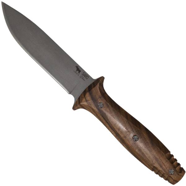 Нож туристический САРО ( SARO ) разделочный Кедр 65х13 в чехле дерево (3917098) - HAKKI