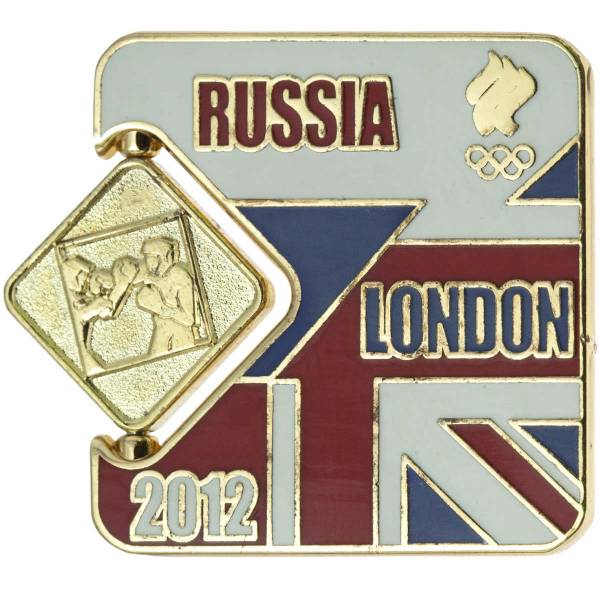 Значок ( знак ) олимпийский Лондон / London 2012 команда России коллекционный на пимсе (2308036) - HAKKI