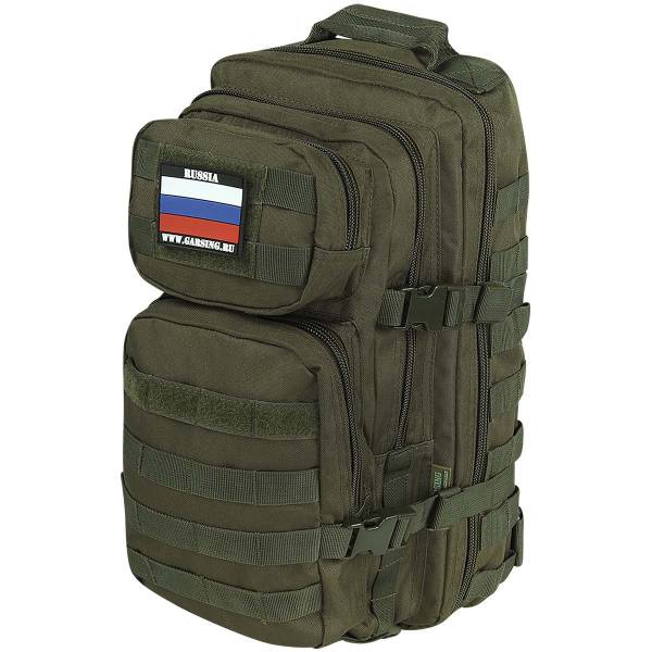 Рюкзак GARSING ( ГАРСИНГ ) САПЁР тактический штурмовой с системой MOLLE GSG-30 25 л оливковый (3306140) - HAKKI