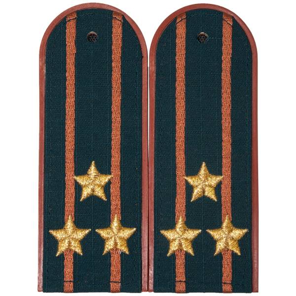Погоны МЧС повседневные на куртку Полковник машинная вышивка рип-стоп пластик (2207998) - HAKKI