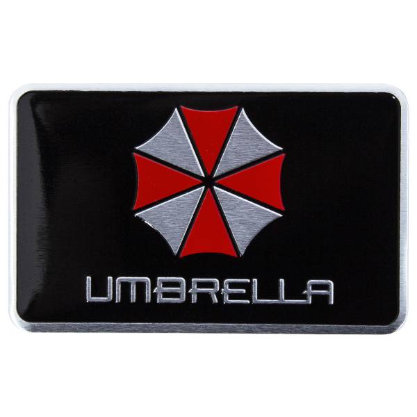 Шильдик ( наклейка шильд ) на авто UMBRELLA 8х5 черный (12017810)