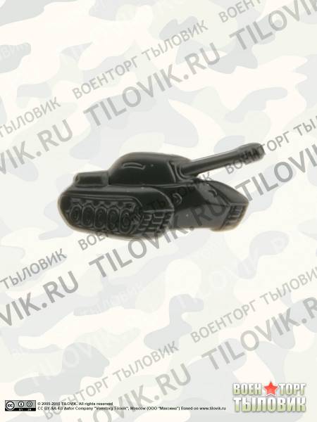 Эмблема ( знак ) петличная ( петлица ) Танковые войска хаки левая пластиковая (2102175) - HAKKI