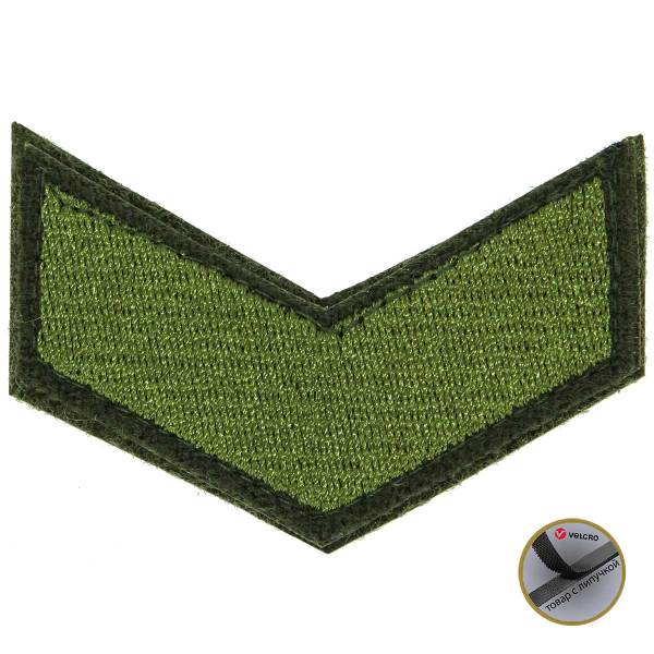 Знак - годичка ( нашивка шеврон ) нарукавный за выслугу лет ( по годам службы ) 5 лет полевой вышитый на липучке (2508055) - HAKKI