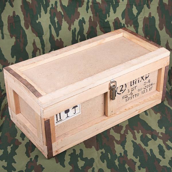 Ящик деревянный для ВПХР (Войсковой прибор химической разведки)  58х28х24 (3214026) - HAKKI