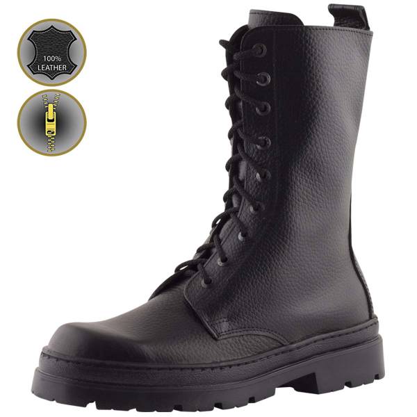 Ботинки с высоким берцем ( берцы ) GARSING ( ГАРСИНГ ) AVIATOR 706 демисезонные черные (1502045) - HAKKI