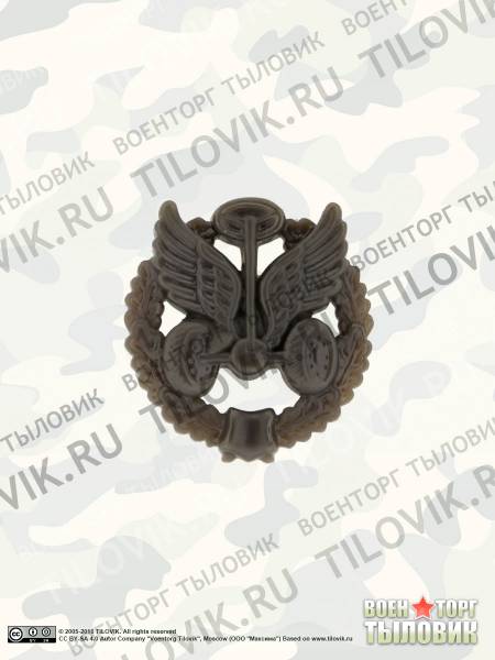 Эмблема ( знак ) петличная ( петлица ) Автомобильные войска хаки  пластиковая (2102168) - HAKKI