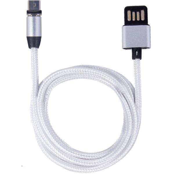 Кабель ( провод ) Х-CABLE для подключения портативных электронных устройств USB / Micro магнитный контакт белый (4002013) - HAKKI