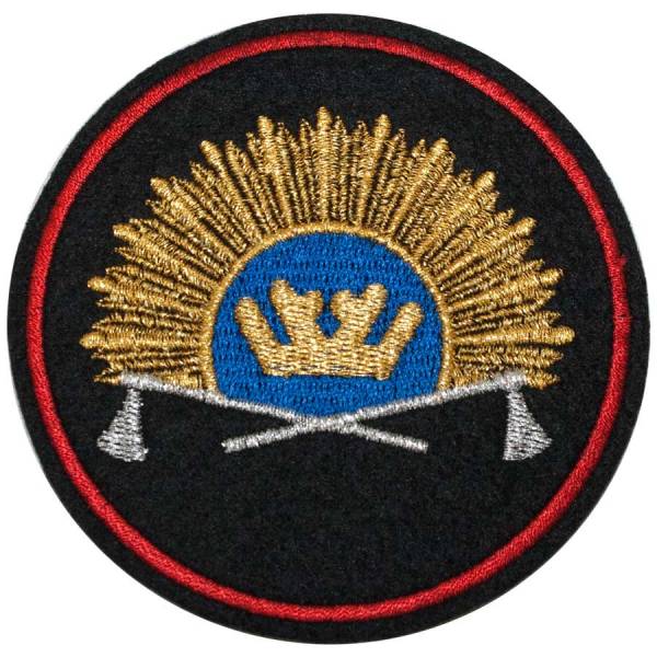 Нашивка ( шеврон ) на рукав Тюменское ВВИКУ ( Высшее военно-инженерное командное училище ) D-9 вышитая черная (2503586) - HAKKI