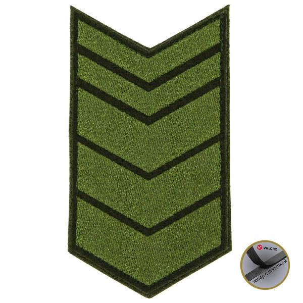 Знак - годичка ( нашивка шеврон ) нарукавный за выслугу лет ( по годам службы ) 17 лет полевой вышитый на липучке (2508067) - HAKKI