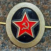 Кокарда Морская пехота СССР с эмалью золотистая (2105956) - ВОЕНТОРГ ТЫЛОВИК