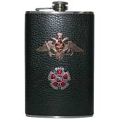 Фляга подарочная с символикой ГРУ ГШ ВС РФ / с жетоном Вооруженных сил 10 OZ - 300 мл (3407924) - ВОЕНТОРГ ТЫЛОВИК