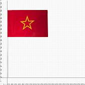 Флаг красный со звездой 15х22 (4705992) - ВОЕНТОРГ ТЫЛОВИК