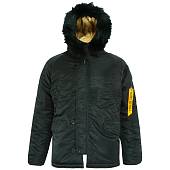 Куртка NORD DENALI аляска HUSKY SHORT BLACK / ORANGE черная (1105176) - ВОЕНТОРГ ТЫЛОВИК