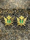 Эмблема ( знак ) петличная ( петлица ) ФССП России золотистая (2102191) - ВОЕНТОРГ ТЫЛОВИК