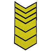 Знак - годичка ( нашивка шеврон ) нарукавный за выслугу лет ( по годам службы ) 18 лет вышитый (2508043) - ВОЕНТОРГ ТЫЛОВИК