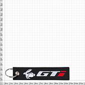 Брелок с символикой GTI вышитый полоса ( лента ) 13х3 черный (4402409) - ВОЕНТОРГ ТЫЛОВИК
