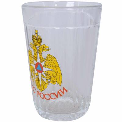 Стакан граненый с символикой МЧС России (4609017) - HAKKI.RU