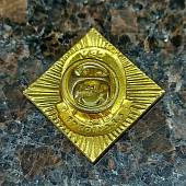 Знак фрачный СВУ ( Суворовское военное училище ) / А.В. Суворов 29х29 мм закрутка золотистый (2302960) - ВОЕНТОРГ ТЫЛОВИК