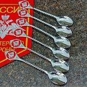 Ложки чайные с символикой МО ( Министерство обороны ) России набор 6 штук (4604007) - ВОЕНТОРГ ТЫЛОВИК