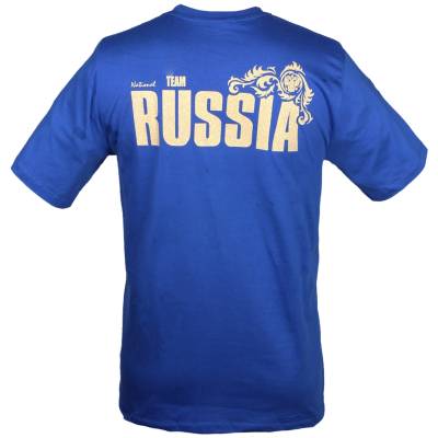 Футболка Team Russia (двуглавый орел) синяя (1208228) - HAKKI.RU
