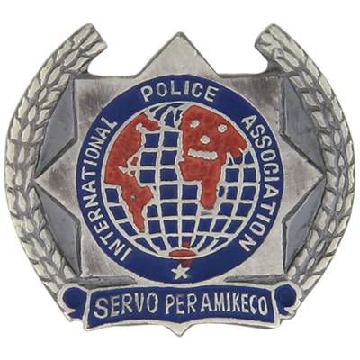 Знак фрачный Международной полицейской ассоциации серебро (2302089) - HAKKI.RU