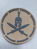 Нашивка ( шеврон патч patch ) тактическая MOLON LABE mo-lone lНah-veh 3D PVC ( пластизоль ) на липучке D-8 песочная(2504317) - ВОЕНТОРГ ТЫЛОВИК