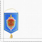 Вымпел с символикой ФСБ России 15х22 синий (4503065) - ВОЕНТОРГ ТЫЛОВИК