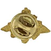 Знак фрачный СУХОПУТНЫЕ ВОЙСКА 21х15 мм золотистый (2302082) - ВОЕНТОРГ ТЫЛОВИК