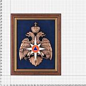 Плакетка с символикой МЧС России 21x18 (4406064) - ВОЕНТОРГ ТЫЛОВИК