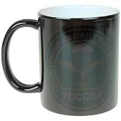Кружка с символикой ВДВ ( Воздушно-десантные войска ) Россия хамелеон черная (4601217) - ВОЕНТОРГ ТЫЛОВИК