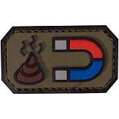 Нашивка ( шеврон патч patch ) тактическая  Shit Magnet 3D PVC ( пластизоль ) на липучке 6х3,5 оливковая (2504777) - ВОЕНТОРГ ТЫЛОВИК