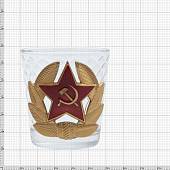 Набор подарочный с символикой СССР / Пролетарии всех стран, соединяйтесь! ( графин ( штоф ) низкий + стопки ( рюмки ) 6х50 мл ) (4801993) - ВОЕНТОРГ ТЫЛОВИК