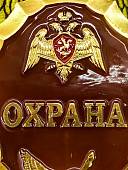 Знак ( жетон ) нагрудный ОХРАНА ФГУП Росгвардия (2304049) - ВОЕНТОРГ ТЫЛОВИК